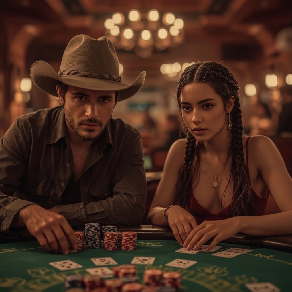 foto de dos jugadores de póker Bbrbet Casino